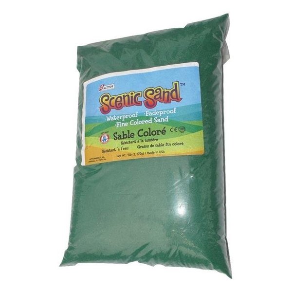 Scenic Sand Scenic Sand 4562 Activa 5 lbs Bag of Colored Sand; Forest Green 4562